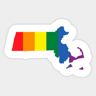 Massachusetts state LGBT Pride Sticker